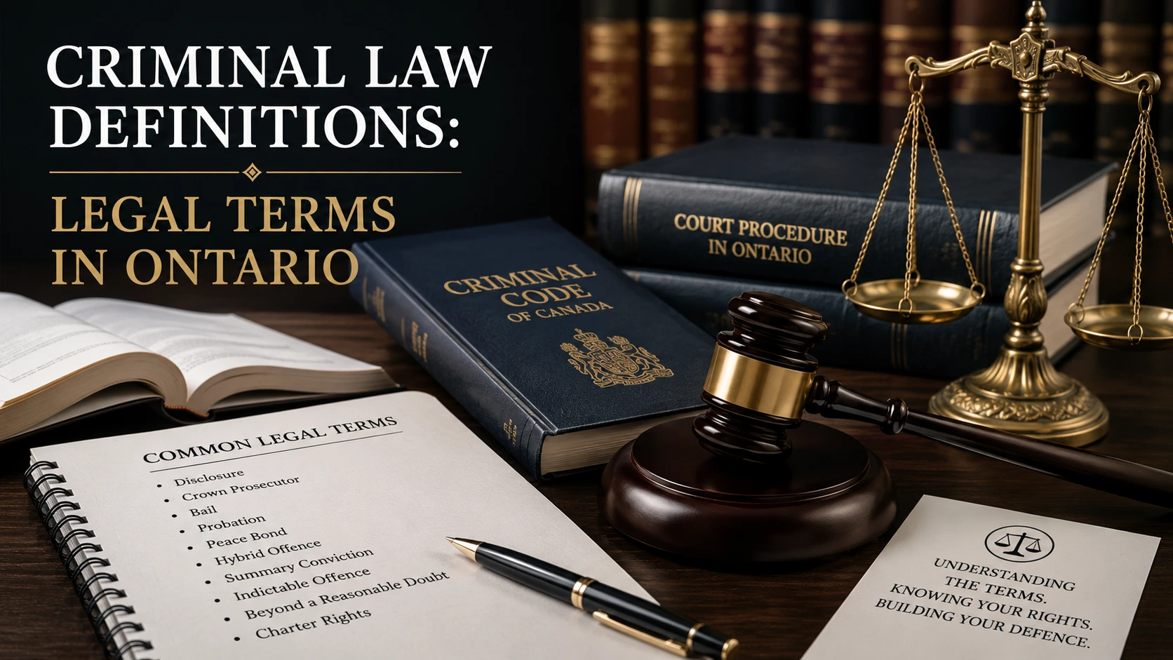 Criminal Law Definitions:Legal Terms in Ontario